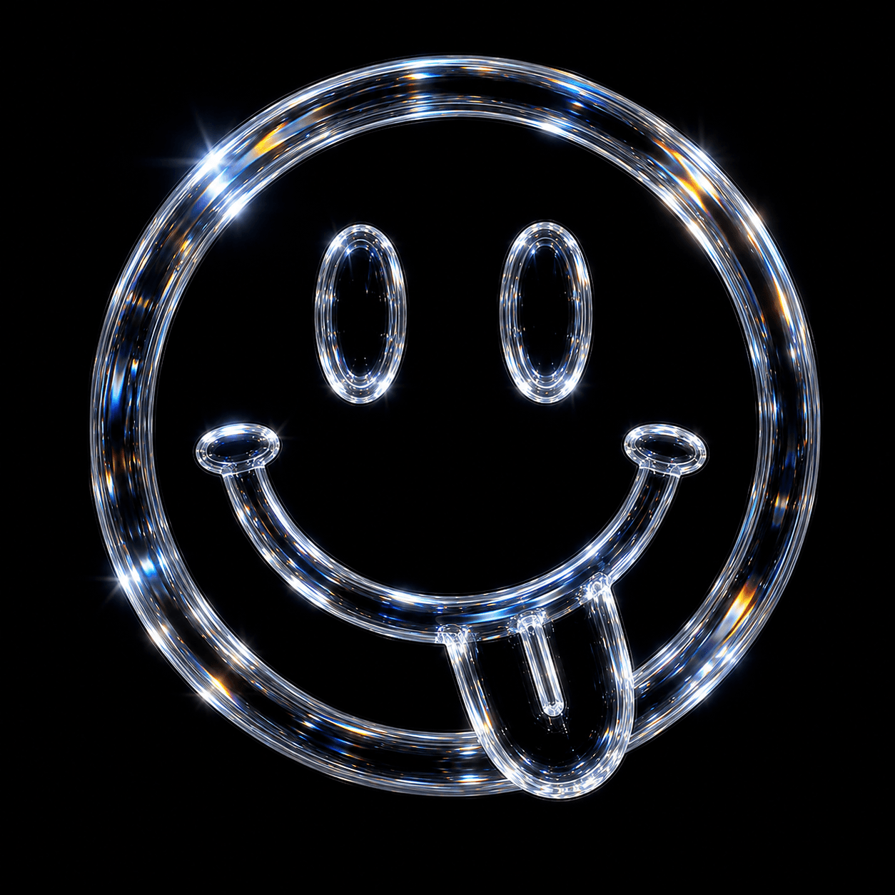 Neon smiley